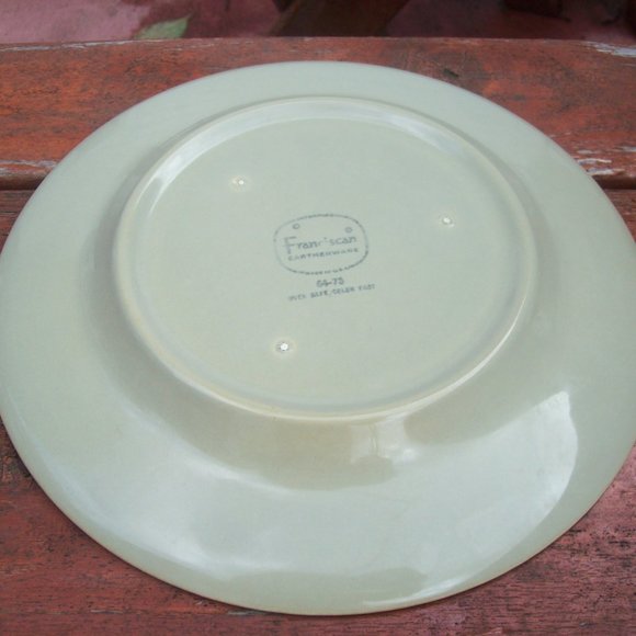 Franciscan Earthenware Salad Plate Pebble Beach Design/ Retro Vintage Dining - Picture 2 of 2